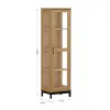 Vitrina Estantería 1 Puerta Línea Madrid en Madera natural - Aparadores y recibidores, Uruguay | Satec, vista 2 de 4