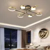 Luminaria techo led 6 aros 60W dorado - Lámparas colgantes, Uruguay | Decotech, vista 1 de 6