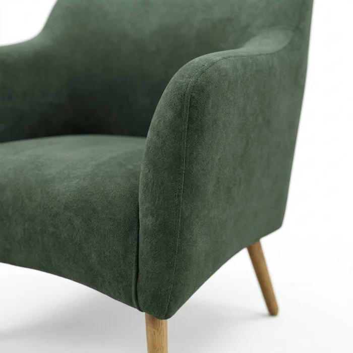 Butaca Eva - Tela Microfibra - C248 (Verde) en Verde, Uruguay | NYR, vista 2