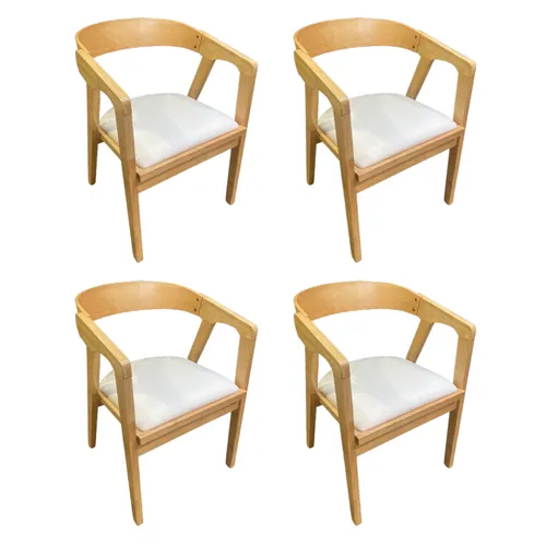 Set 4 Sillas Ivy - Madera de Gomero - Sillas, Uruguay | Berna home