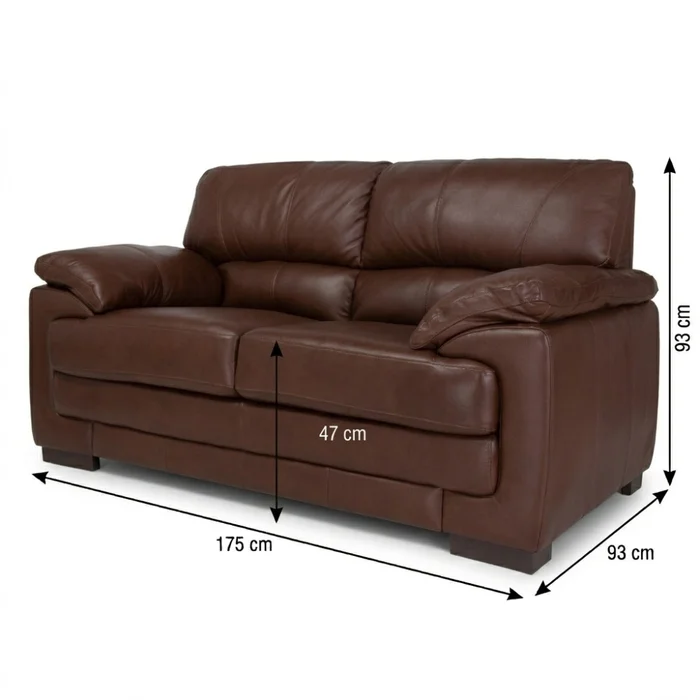 Sofá Oxford - Cuero Básico - 2 cuerpos - Arena - (Preventa) en Marrón - Sillones y sofás, Uruguay | Nyr, vista 4
