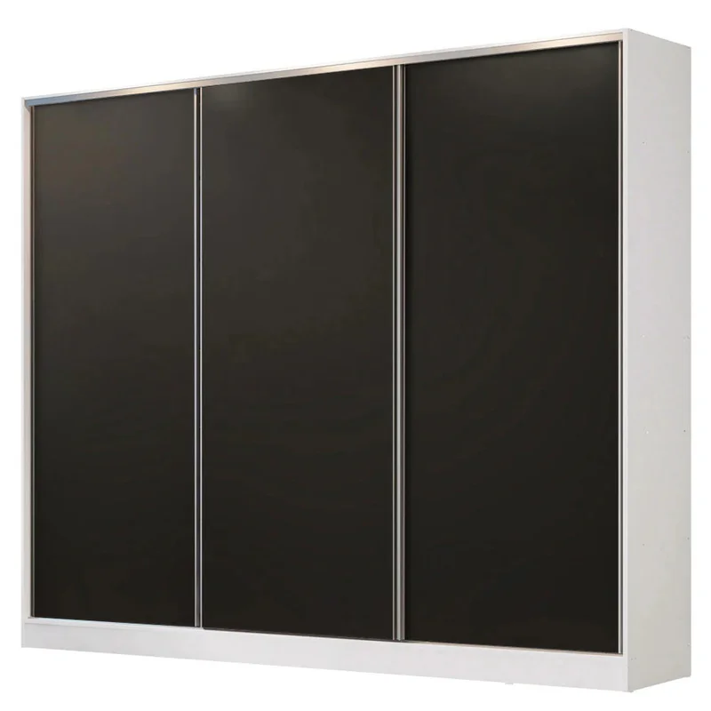 Ropero Placard Matrimonial 100% MDF Zurique 231cm Puertas Corredizas en Madera natural - Roperos y placares, Uruguay | Balton, vista 9