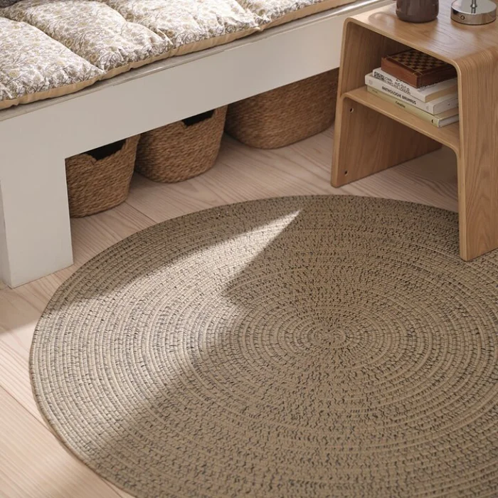 Alfombra BUESTARR Ø120 natural/gris en Beige - Alfombras, Uruguay | JYSK, vista 2