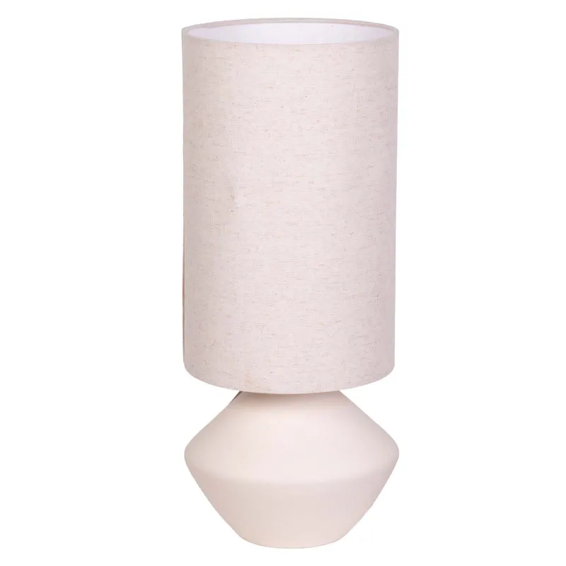 Cerámica Blanco Lámpara de mesa ml en Beige - Lámparas de mesa, Uruguay | Le Blanc