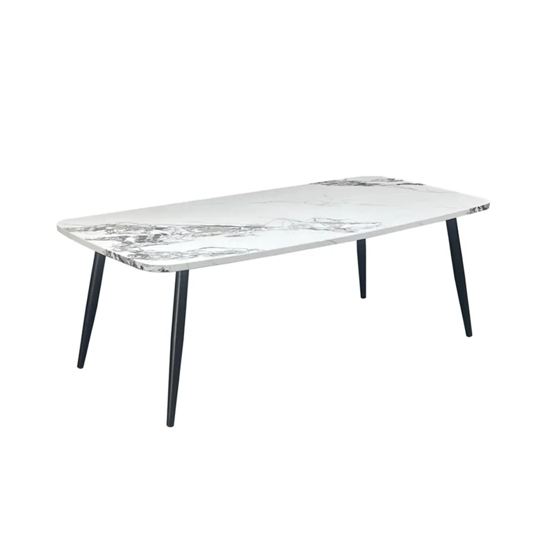 Mesa De Centro Mesa De Apoyo Patas De Metal Living Set en Blanco - Mesas de living, Uruguay | Soy Hogar, vista 3