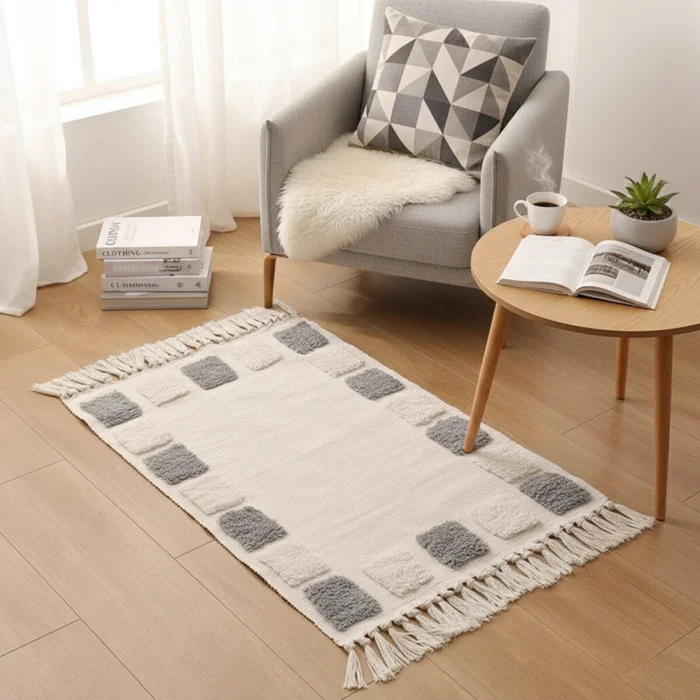Alfombra Cuadros 60x90cm - Alfombras, Uruguay | Buho Store, vista 2