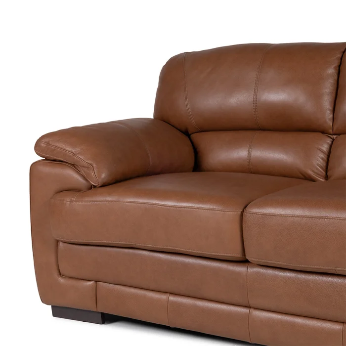Sofá Oxford - Cuero Advanced - 3 cuerpos - Maverick Telha (Preventa) en Marrón - Sillones y sofás, Uruguay | Nyr, vista 5