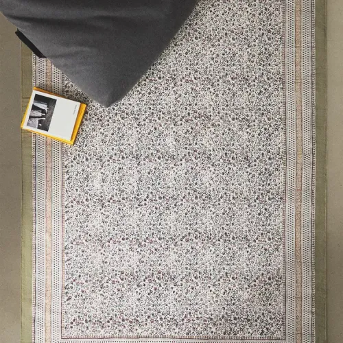 ALFOMBRA ALGODÓN ESTAMPADO BLOCK PRINT - Alfombras, Uruguay | Zara Home