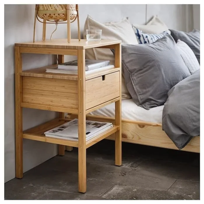Mesa de Luz Siena en Madera natural - Muebles, Uruguay | Uruguay Bamboo, vista 5