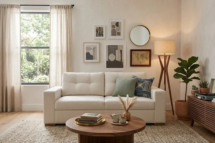 Sofá Mónaco 3 Cuerpos (200 cm) – Blanco en Blanco - Sillones y sofás, Uruguay | Berna Home, vista 2
