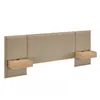Respaldo King con mesa de luz Gael - Moderna - Hanover en Beige - Respaldos de cama, Uruguay | Rústico Hogar, vista 1 de 5