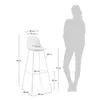 Taburete Brighter - blanco altura 75 cm en Blanco - Butacas, banquetas y puffs, Uruguay | Kavehome, vista 5 de 5