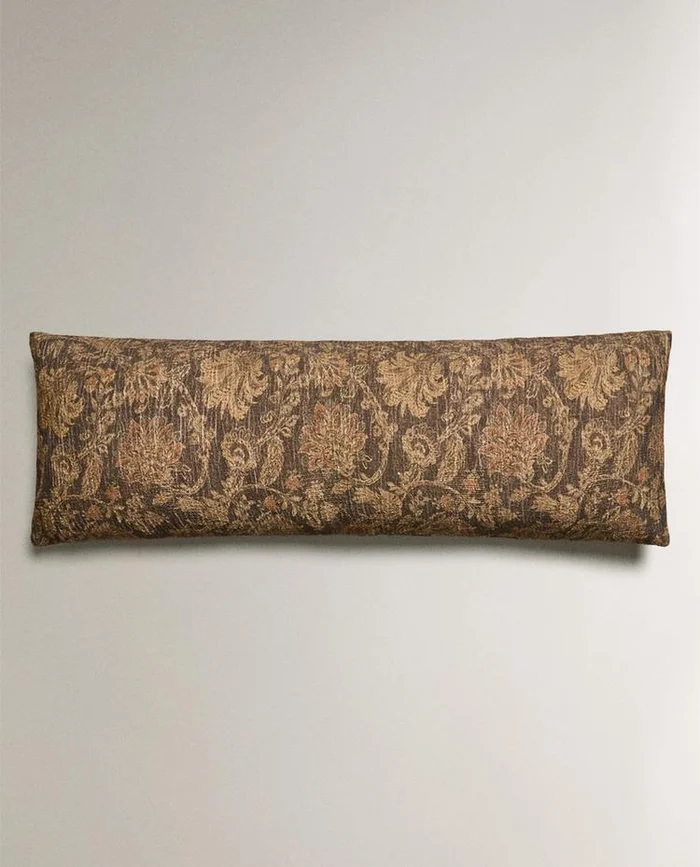 COJÍN ALARGADO LINO ALGODÓN en Marrón - Textiles, Uruguay | Zara Home, vista 2