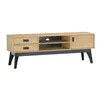 Rack Texas 150cm - Madera Maciza/ Negro - Muebles para TV, Uruguay | Berna home, vista 1 de 5