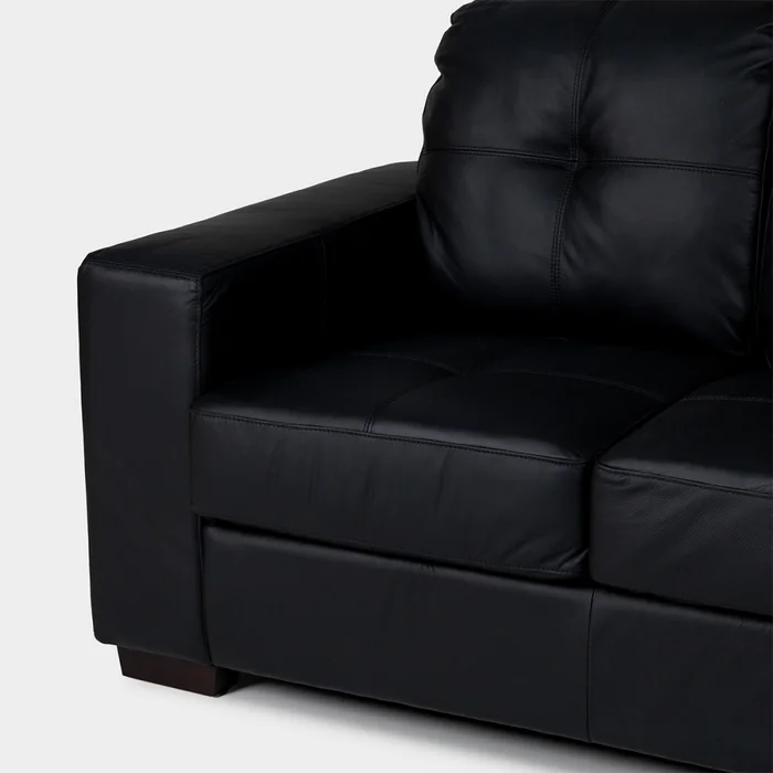 Sofá Fargo - Cuero Básico - 2 cuerpos - 450 (Negro) en Negro - Sillones y sofás, Uruguay | Nyr, vista 5