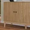 Aparador 3 Puertas 3 Estantes Con Mdp Patas De Madera en Amarillo - Aparadores y recibidores, Uruguay | Soy Hogar, vista 3 de 8