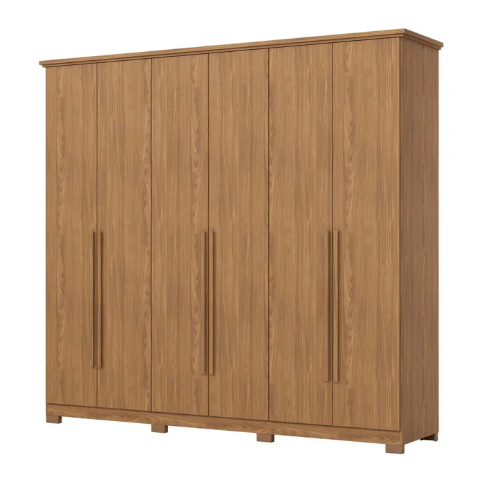 Placard 6 Puertas Mdp Natural-beige Leblon en Madera natural - Roperos y placares, Uruguay | Divino, vista 2