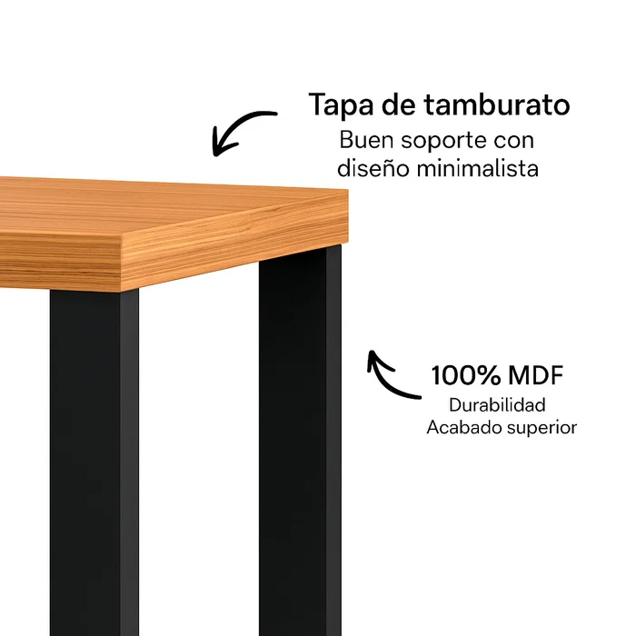 Mesa de Escritorio 100% MDF - Linea Factory en Madera natural - Escritorios, Uruguay | Balton, vista 4