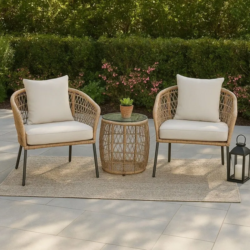 Juego de jardin Barcelona en Beige - Muebles para el exterior, Uruguay | La Cueva Muebles