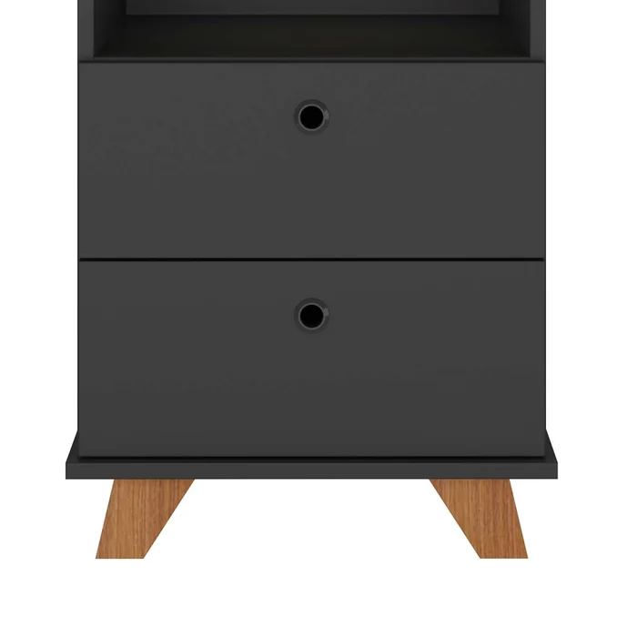 Cajonera Mdf Marron Sky en Gris - Bibliotecas, Uruguay | Divino, vista 3