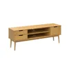 Rack Línea Praga - Roble en Madera natural - Muebles para TV, Uruguay | Ecowood, vista 2 de 4