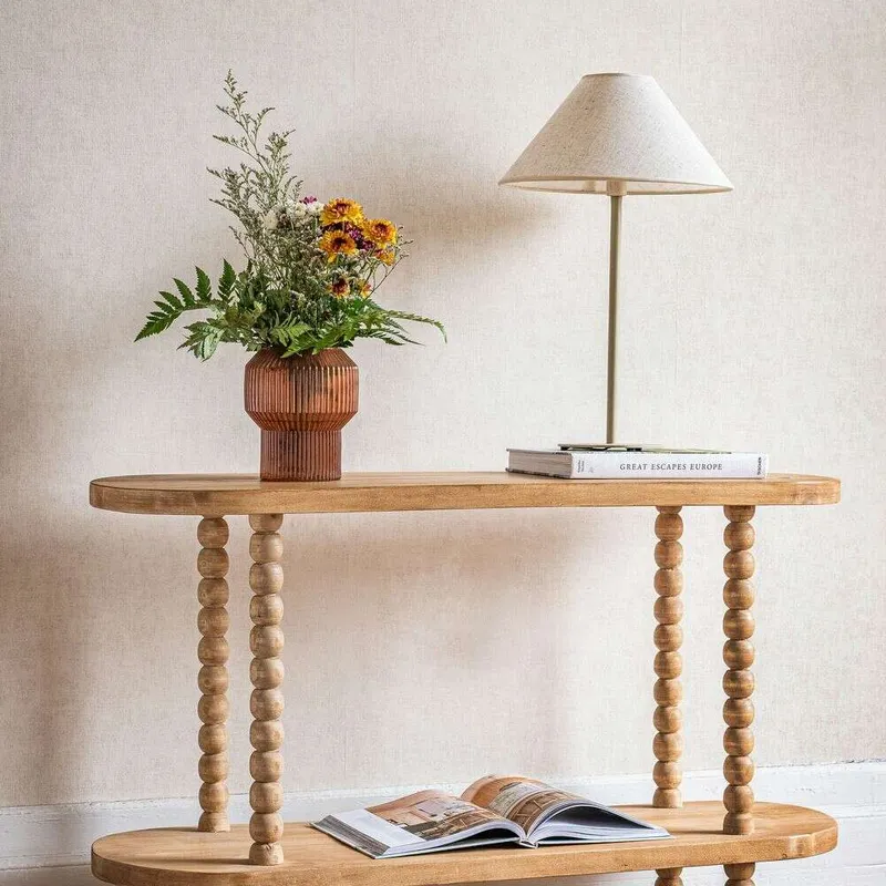 CONSOLA NODOS - 1.12 MTS en Madera natural - Muebles para TV, Uruguay | La Iberica