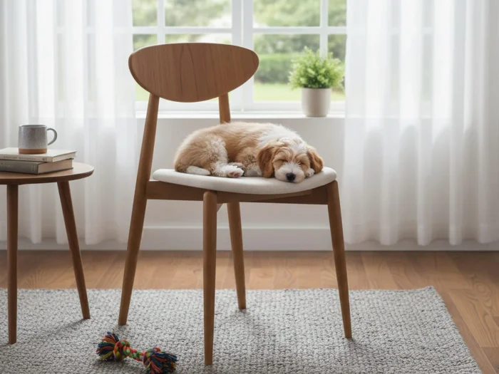 Silla Agata tela easy clean en Madera natural - Sillas, Uruguay | Arquetipo, vista 2