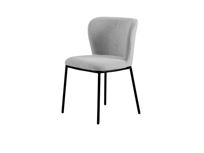 Silla ELINA en Tela - Gris en Gris - Sillas, Uruguay | Finkel, vista 2