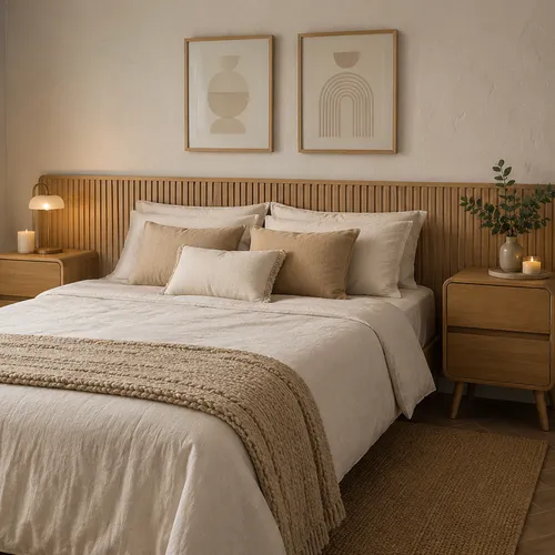 COMBO Mesas de Luz Alba con Cajones 9B – Roble en Madera natural - Mesas de luz, Uruguay | RM Muebles y Deco