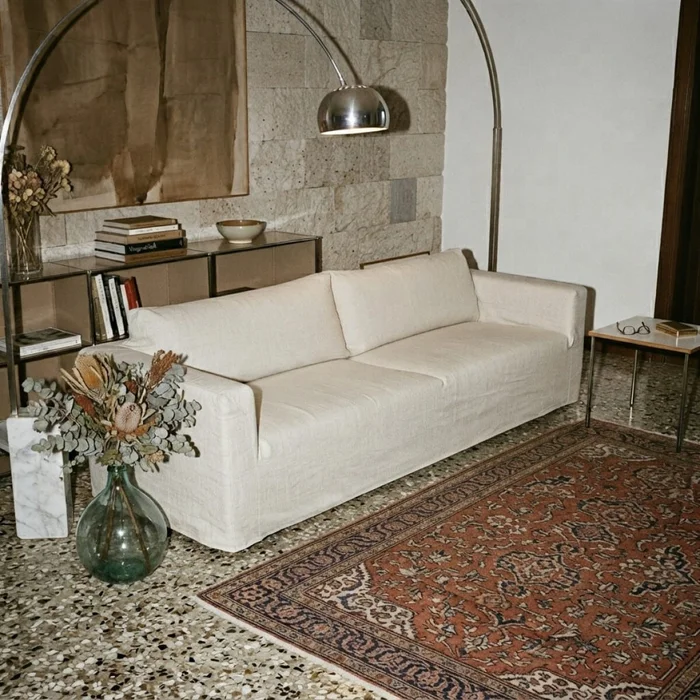 Funda sillón Copenhague 4 cuerpos - Beige en Beige - Textiles, Uruguay | Buho Store, vista 3