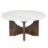 Mesa Ratona Madera-y-marmol Marron Leona Castaño en Marrón - Mesas de living, Uruguay | Divino, vista 4 de 4