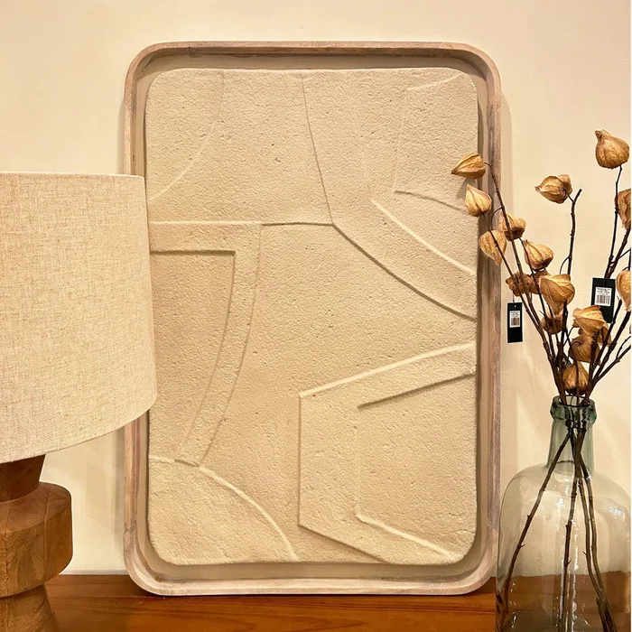CUADRO ARTERIORS ABSTRACTO CLARO 98X70CM en Beige - Espejos, Uruguay | Masinfinito Casa, vista 2