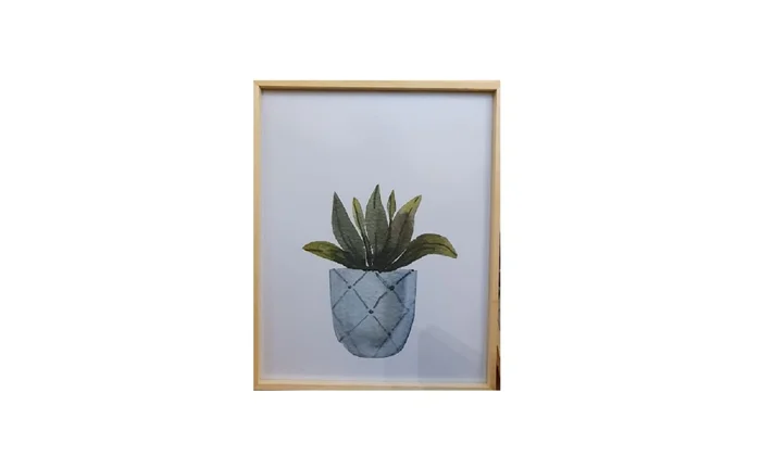Marco Natural Flower Pot lll en Madera natural - Decoración de pared, Uruguay | Finkel