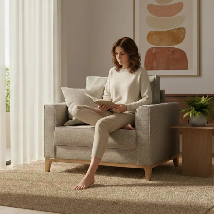 Sillon Beni en Beige - Sillones y sofás, Uruguay | Moderna Hogar, vista 2