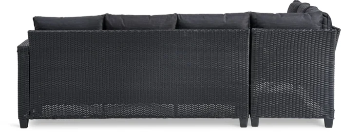 Set jardín AGERMOSE 6 plazas negro en Negro - Muebles para el exterior, Uruguay | JYSK, vista 3