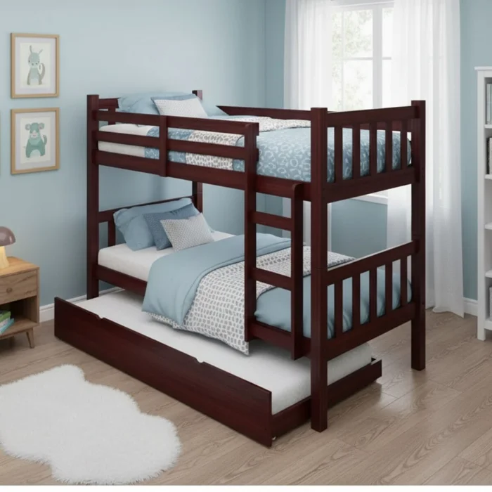 Cucheta Tricama - Cama Auxiliar - Nogal en Marrón - Dormitorio, Uruguay | Rústico Hogar, vista 2