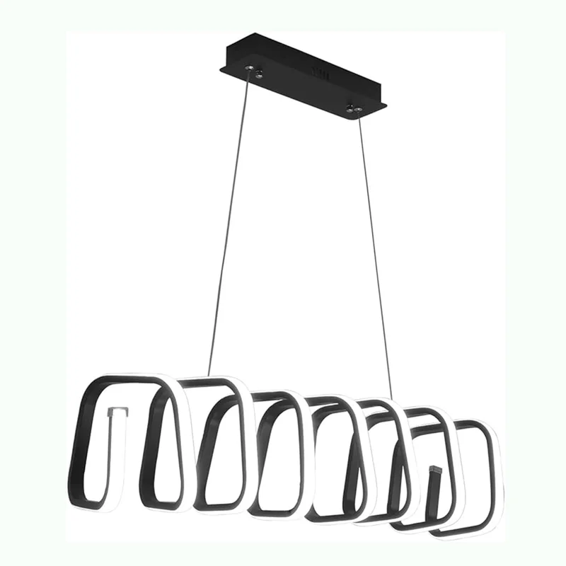 Luminaria led colgante 164W Negro en Negro - Lámparas colgantes, Uruguay | Decotech, vista 3