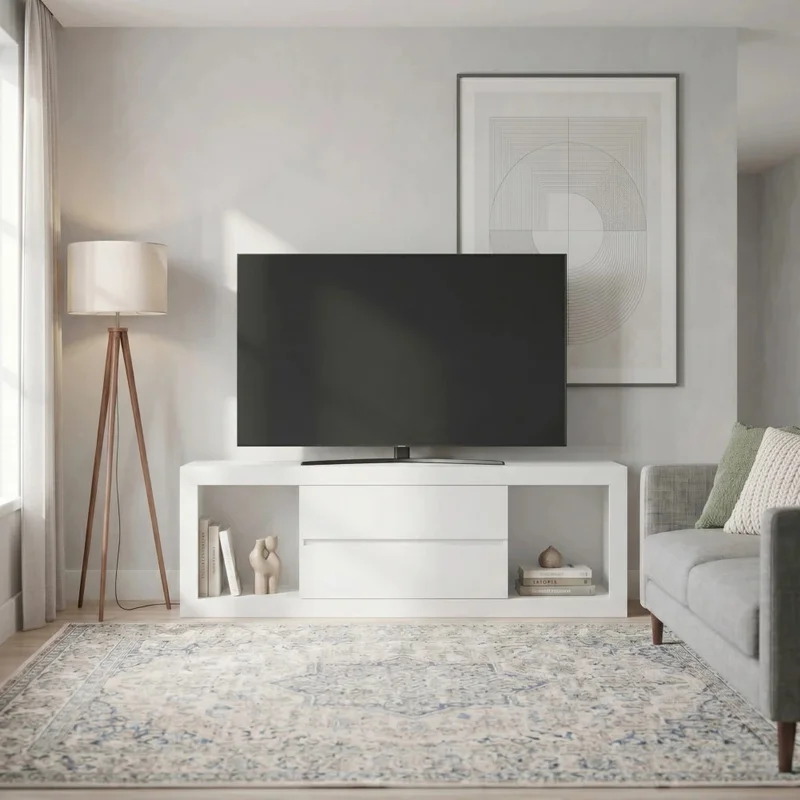 Rack para TV 70" - Casablanca - FIT - Blanco en Blanco - Muebles para TV, Uruguay | Ecowood, vista 4