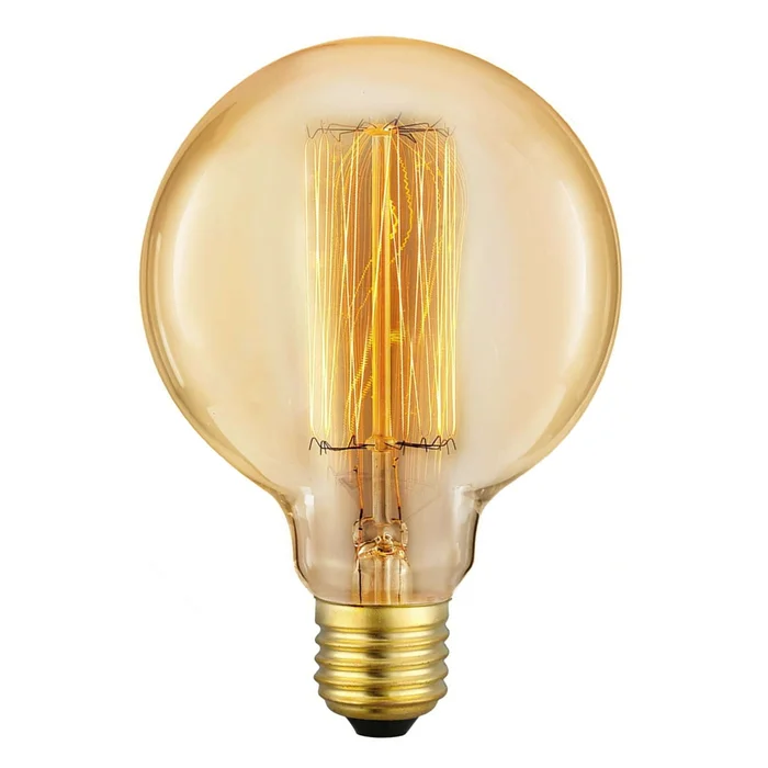 BOMBITA MULTIFILAMENTO VINTAGE GLOBO - 40 W en Amarillo - Lámparas de mesa, Uruguay | La Iberica
