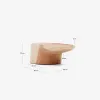Mesa de centro Mosi con pie de madera maciza de mungur - 90 x 50 cm en Madera natural - Mesas de living, Uruguay | Kavehome, vista 5 de 5