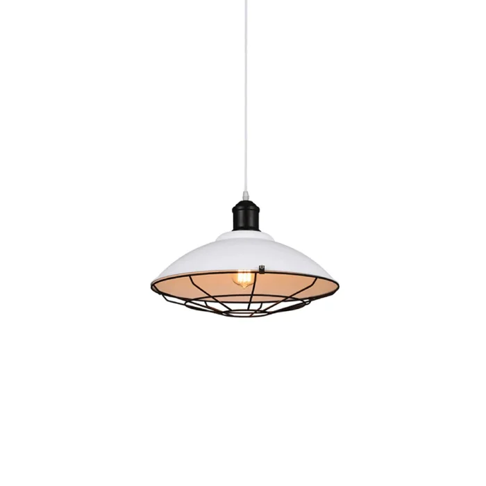 Luminaria Colgante Denver Blanca ø 38 cm en Blanco - Lámparas colgantes, Uruguay | Serlux
