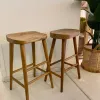Taburete teca en Madera natural - Butacas, banquetas y puffs, Uruguay | FMB, vista 1 de 6