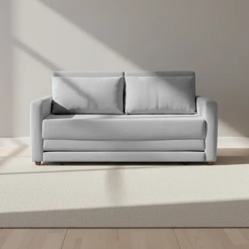 Sofa Tela-y-madera Gris London en Gris - Sillones y sofás, Uruguay | Divino