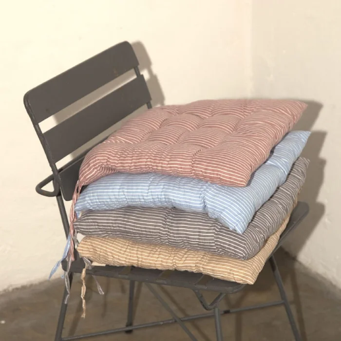Almohadón para silla rayas - azul en Azul - Textiles, Uruguay | Buho Store, vista 2