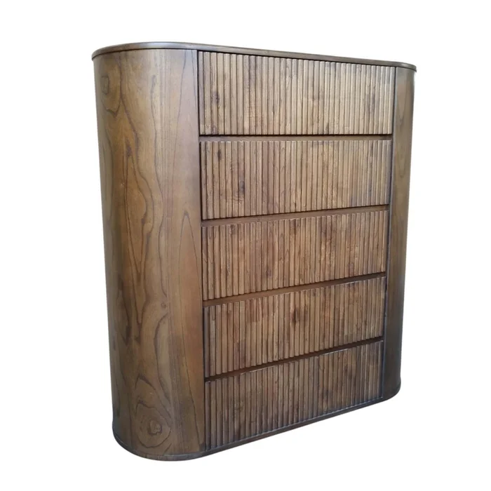 Cajonera 5 Cajones Madera Marron Southport en Marrón - Cómodas, Uruguay | Divino, vista 2