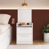 Mesa de luz con puerta oculta - Lock en Blanco - Mesas de luz, Uruguay | Delta Center, vista 1 de 6