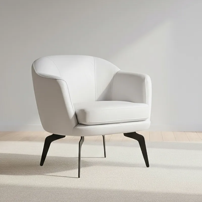 Butaca Fija 1 Cuerpo Cuero Blanco 1002 Offwhite en OFFWHITE - Sillones y sofás, Uruguay | Divino