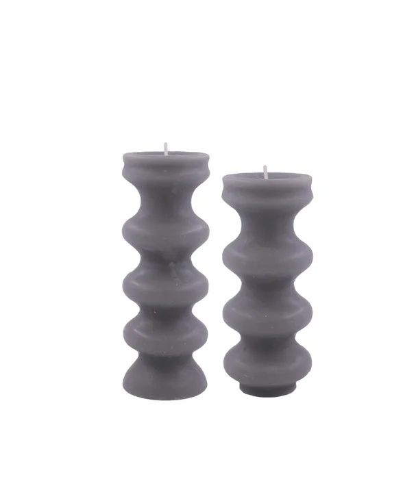 VELA CERABELLA MURA SET X2 GRIS en Gris - Velas y Portavelas, Uruguay | Masinfinito Casa