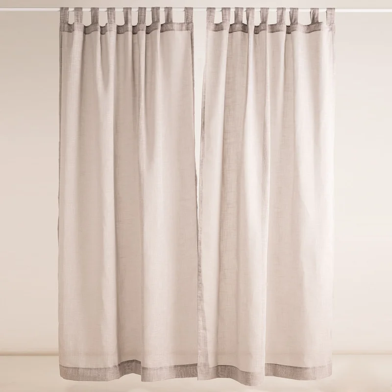 Cortina de Ambiente Voile Lisa en Beige - Textiles, Uruguay | Arredo, vista 3