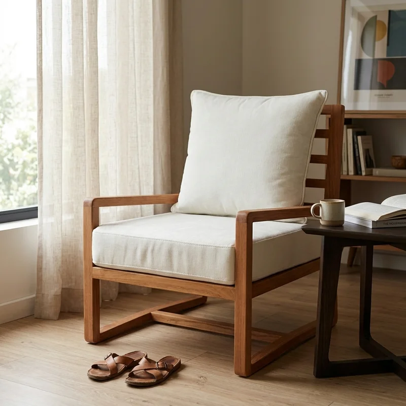 Butaca África en Madera natural - Butacas, banquetas y puffs, Uruguay | Diseno Montevideo, vista 5